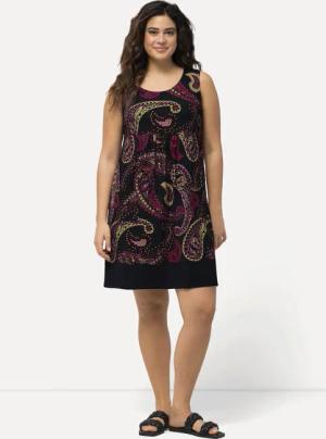 Ulla Popken Jerseykleid Jerseykleid Paisleymuster A-Linie