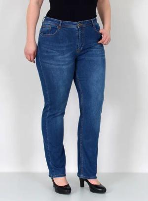 ESRA Straight-Jeans Damen Jeanshose Gerader Schnitt