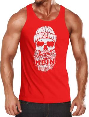 Neverless Tanktop Herren Tank-Top Moin Totenkopf