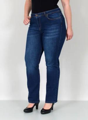 ESRA Straight-Jeans Damen Jeanshose Gerader Schnitt