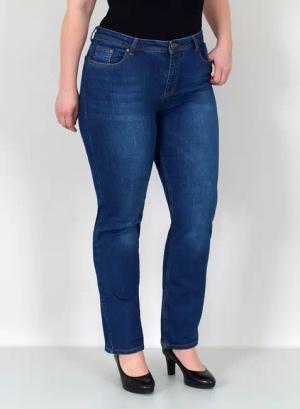 ESRA Straight-Jeans Damen Jeanshose Gerader Schnitt