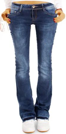 be styled Bootcut-Jeans Damen Hüftjeans, Schlaghosen