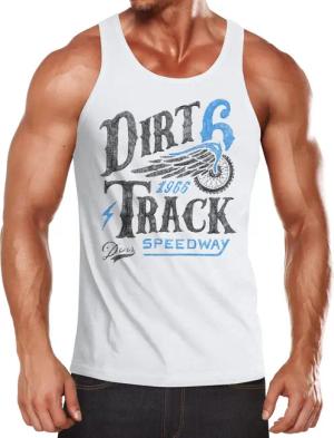 Neverless Tanktop Herren Tank-Top Dirt Track