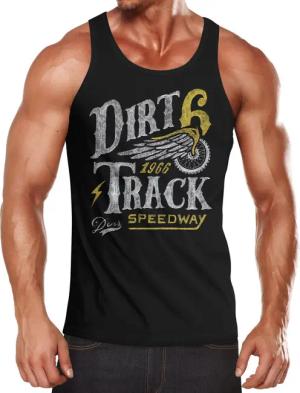 Neverless Tanktop Herren Tank-Top Dirt Track