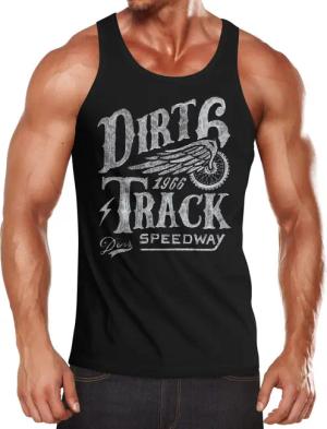 Neverless Tanktop Herren Tank-Top Dirt Track