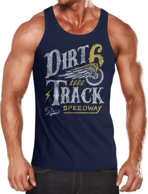 Neverless Tanktop Herren Tank-Top Dirt Track