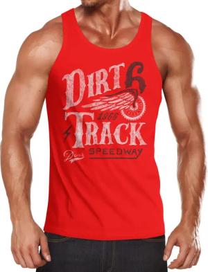 Neverless Tanktop Herren Tank-Top Dirt Track