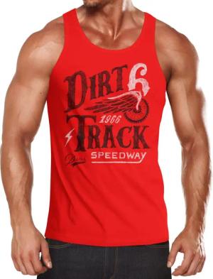 Neverless Tanktop Herren Tank-Top Dirt Track