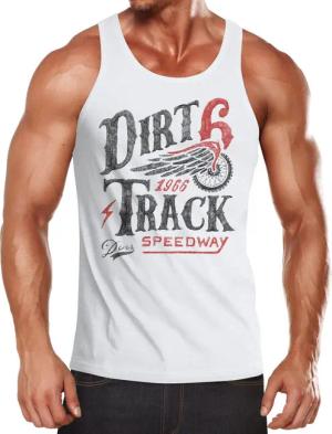 Neverless Tanktop Herren Tank-Top Dirt Track