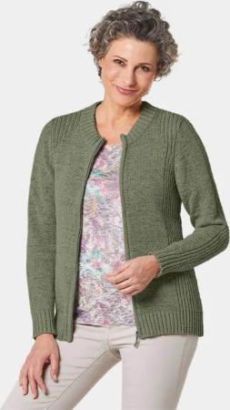GOLDNER Strickjacke Strickjacke aus Bändchengarn in
