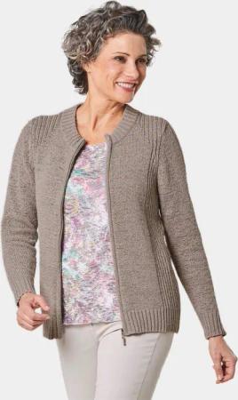 GOLDNER Strickjacke Strickjacke aus Bändchengarn in