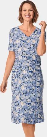 GOLDNER 2-in-1-Kleid Weich fließender Slinky-Zweiteiler