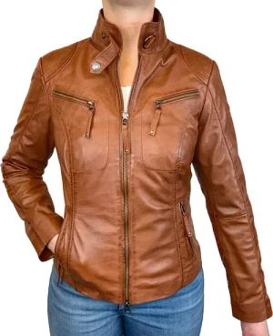 Cabrini Lederjacke aus feinstem Lammnappa
