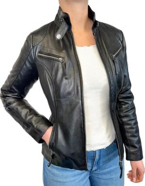 Cabrini Lederjacke aus feinstem Lammnappa