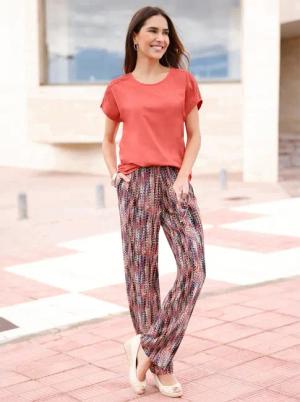 Sieh an! Jerseyhose Druckhose Innenbeinlänge ca.