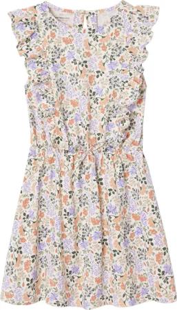 vertbaudet Minikleid Bedrucktes Mädchen Jerseykleid mit