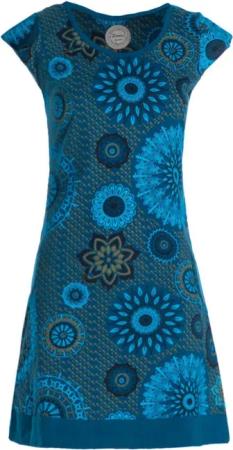 Vishes Tunikakleid Kurzarm Damen Sommer-Kleid Longshirt-Kleid