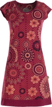 Vishes Tunikakleid Kurzarm Damen Sommer-Kleid Longshirt-Kleid