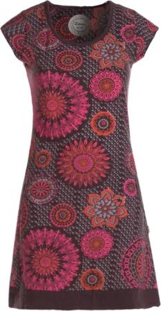 Vishes Tunikakleid Kurzarm Damen Sommer-Kleid Longshirt-Kleid