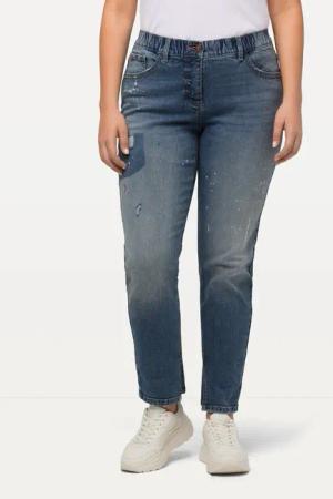 Ulla Popken Regular-fit-Jeans Boyfriend-Jeans Destroy-Effekte weites