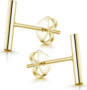 Materia Paar Ohrstecker Damen Gold Stab
