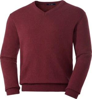 Royal Spencer V-Ausschnitt-Pullover mit Feinripp-Bündchen für
