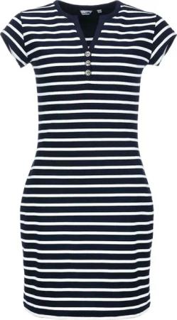 modAS Shirtkleid Damen Kleid Kurzarm Streifen
