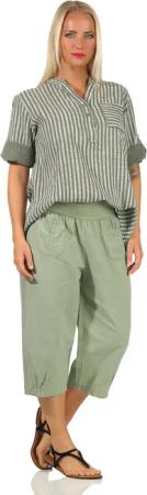 Aurela Damenmode Leinenhose Leinenhose Damen kurze