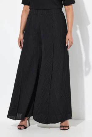 Ulla Popken Schlupfhose Plissee-Hose Biesen weites