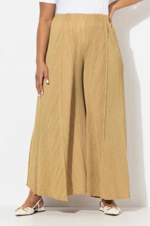 Ulla Popken Schlupfhose Plissee-Hose Biesen weites