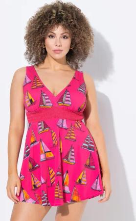 Ulla Popken Badekleid Badekleid Segelboot Softcups