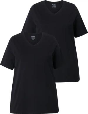 Ulla Popken T-Shirt T-Shirt 2er-Pack V-Ausschnitt