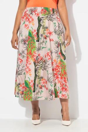 Ulla Popken Midirock Rock floraler Druck