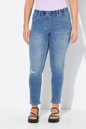 Ulla Popken Regular-fit-Jeans Jeans Sienna Destroy-Effekt