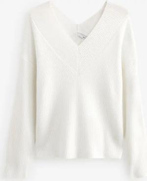 Next V-Ausschnitt-Pullover Ripp-Oberteil mit V-Ausschnitt (1-tlg)