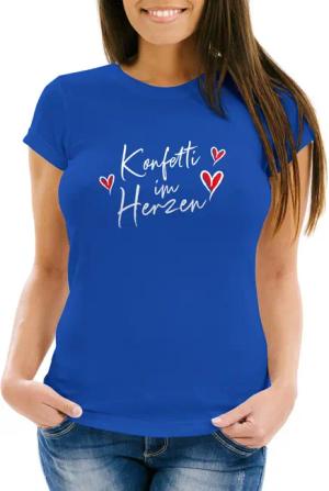 MoonWorks Print-Shirt Damen T-Shirt Fasching Karneval
