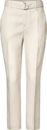 STREET ONE 5-Pocket-Jeans Leinen-Chino mit Gürtel