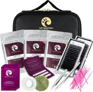 Wimpanista Einzelwimpern Wimpernverlängerung Set 1:1 Technik,