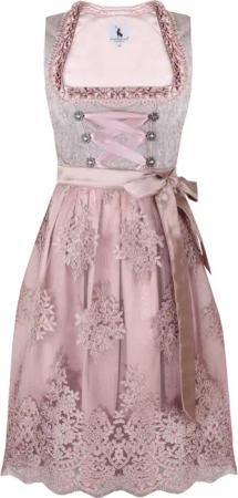 Alpenmärchen Dirndl Midi Dirndl Rosenblatt -