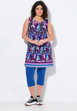 Ulla Popken Jerseykleid Jerseykleid bedruckt A-Linie
