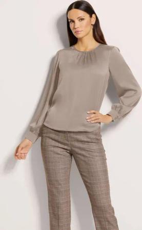 MADELEINE Langarmbluse Satinbluse