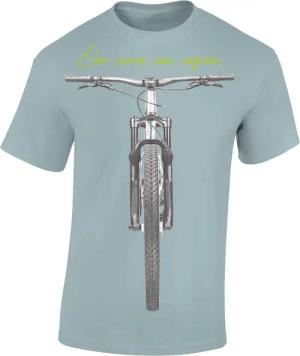 Baddery Print-Shirt Fahrrad T-Shirt: "One Man