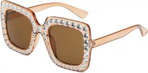 autolock Sonnenbrille Kristall Sonnenbrille Damen, Square