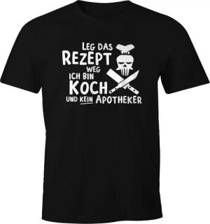 MoonWorks Print-Shirt Herren T-Shirt Leg das