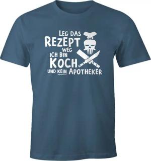 MoonWorks Print-Shirt Herren T-Shirt Leg das