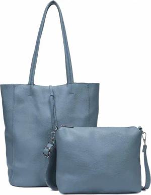 ITALYSHOP24 Schultertasche SET 2in1 Damen Tasche