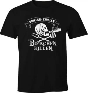 MoonWorks Print-Shirt Herren T-Shirt Grillen Chillen