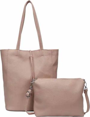 ITALYSHOP24 Schultertasche SET 2in1 Damen Tasche