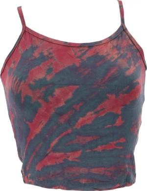 Guru-Shop T-Shirt Bauchfreies Batiktop, Yoga Batik