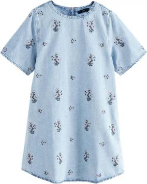 Next Jeanskleid Kurzärmeliges T-Shirt-Kleid aus Denim